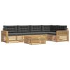 vidaXL Buiten bankenset 6 st Wit en antracietkleurig Polyester