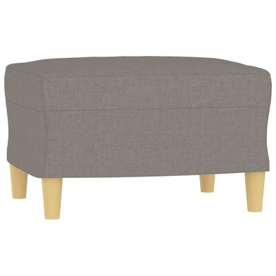 vidaXL 3-delige Loungeset met kussens stof taupe