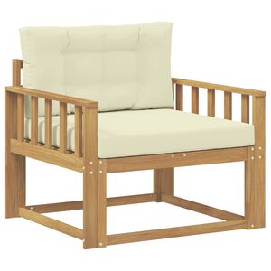 vidaXL Buiten Midden Sofa Polyester Wit