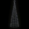 vidaXL LED-kerstboom met spikes 570 LEDs koud wit 300 cm