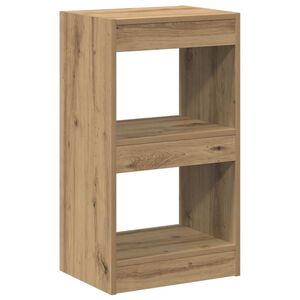 vidaXL Boekenkast/kamerscherm 40x30x72 cm artisanaal eikenkleur