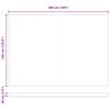 vidaXL Inklapbaar Zonnescherm Rood 500 × 350 cm Polyester en Aluminium
