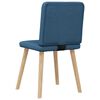 vidaXL Eetkamerstoelen 4 st stof blauw