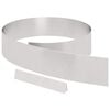 vidaXL Tuinrand 4 st 450 x 15 cm Roestvrij staal Zilver