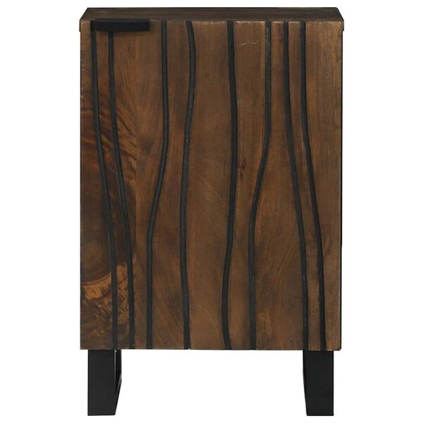 vidaXL Badkamertenk te kast met plank Walnotenhout 38 x 33,5 x 58 cm