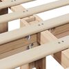 vidaXL Bedframe Wasbruin 200 x 200 cm Massief grenenhout