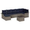 vidaXL Tuin Sofa Set 8 st Grijs poly rattan