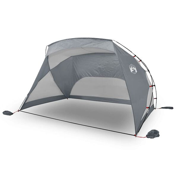 vidaXL Strandtent 274x178x170/148 cm 185T polyester grijs