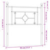 vidaXL Hoofdbord 90 cm metaal zwart
