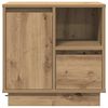 vidaXL Nachtkastje 2 pcs Artisan Eiken 50 x 34,5 x 50 cm. Bewerkt hout