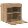 vidaXL TV Wandkasten 2 pcs Artisan Eiken 40 x 30 x 40 cm Bewerkt hout
