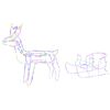 vidaXL Reindeer and Sleigh Christmas Decoration LOVIISA 240 LED's