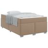 vidaXL Bedframe met matras Cappuccino 120 x 190 cm Stof