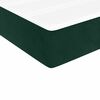 vidaXL Boxspring met matras fluweel donkergroen 100x200 cm