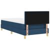 vidaXL LED Box Spring Bed met kussen Blauw 80 x 200 cm Stof