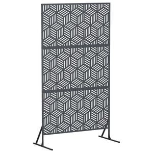 vidaXL Privacyscherm 100 x 50 x 180 cm Staal Antraciet