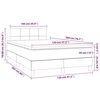 vidaXL Boxspring met matras fluweel roze 120x200 cm