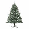 vidaXL Kunstkerstboom met 300 LED Groen 210 cm PVC en Plastic en Staal