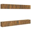vidaXL Tv-meubelen 8 st 60x30x30 cm bewerkt hout gerookt eikenkleurig