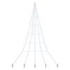 vidaXL LED Kerstboom met Grondspiesjes Koudwit 306 cm Metaal