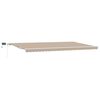 vidaXL Uitschuifbare luifel Beige 600 &times; 300 cm Stof en Aluminium