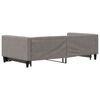 vidaXL Slaapbank met onderschuifbed 100x200 cm stof taupe