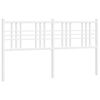 vidaXL Vervangend hoofdbord 160 cm metaal wit