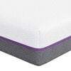 vidaXL Traagschuimmatras Medium 90 x 190 cm Wit en Grijs
