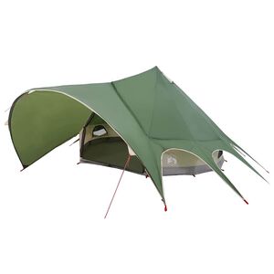 vidaXL Teepee Tent 5-Person 5-persoons Groen en Grijs