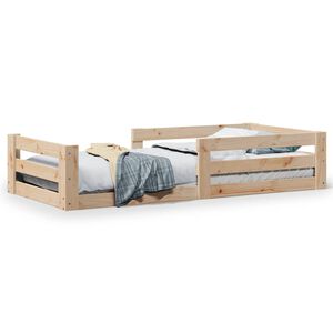 vidaXL Bedframe zonder matras 80x160 cm massief grenenhout