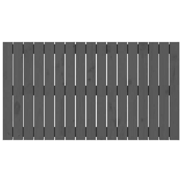 vidaXL Wandhoofdbord 108x3x60 cm massief grenenhout grijs