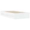 vidaXL Bedframe met lades bewerkt hout wit 90x200 cm