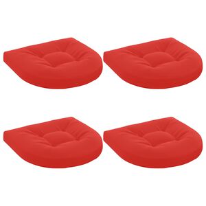 vidaXL 4-Piece Zitkussens 4 st 100% Polyester Rood 40 x 40 x 5 cm