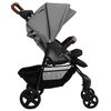vidaXL Kinderwagen 2-in-1 staal lichtgrijs