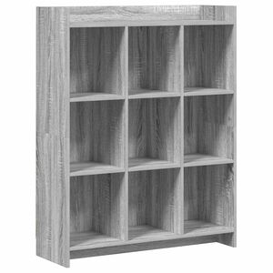 vidaXL Boekenkast Grijs Sonoma 87,5 x 30 x 111 cm Bewerkt hout