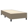 vidaXL Boxspring met matras en LED stof taupe 90x190 cm