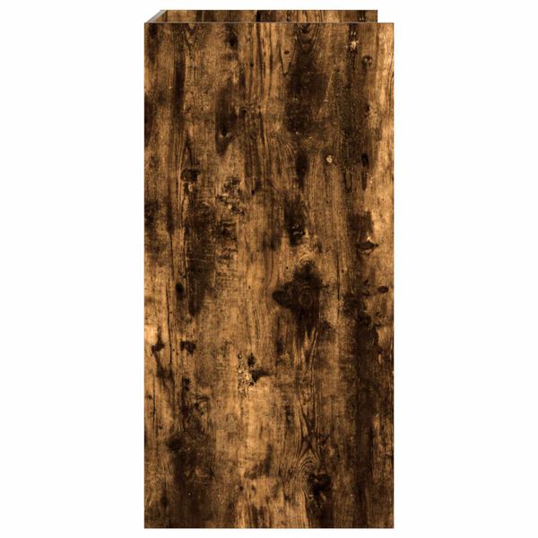 vidaXL Wasmachinekast Gerookt eiken 67,5 x 48 x 97 cm Bewerkt hout