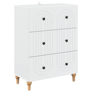 vidaXL Ladenkast Wit 66 x 34,5 x 90 cm Bewerkt hout