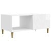 vidaXL Salontafel Hoogglans Wit 90 x 50 x 40 cm Bewerkt hout