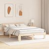 vidaXL Bedframe met hoofdeinde Naturel 160 x 200 cm Massief grenenhout
