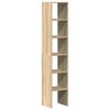 vidaXL Boekenkasten 2 st 30x30x80 cm bewerkt hout sonoma eiken