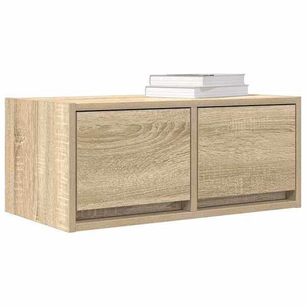 vidaXL TV-meubel 60x31x25,5 cm bewerkt hout sonoma eikenkleurig