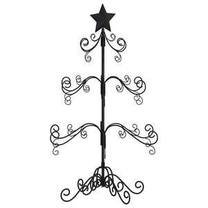 vidaXL Kerstdecoratie kerstboom 90 cm metaal zwart
