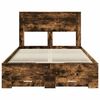 vidaXL Bedframe met lade met hoofdeinde met opslag Bewerkt hout