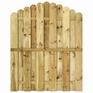 vidaXL Poort 100x125 cm ge&iuml;mpregneerd grenenhout