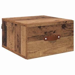 vidaXL Wandkastje Oud Hout 35 x 35 x 20 cm Bewerkt hout