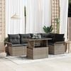 vidaXL Tuin Sofa Set met kussen 6 pcs Grijs poly rattan