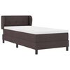vidaXL Boxspringbed met matras Donkerbruin 90 x 200 cm Stof