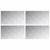 vidaXL Trap Tread 4 st 70 x 40 cm Zilver Aluminium Rechthoekig