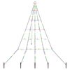 vidaXL LED Kerstboom met Grondspiesjes Meerkleurig 182 cm Metaal
